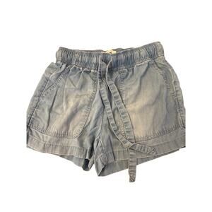 C&C California Demin Jean Shorts Womens Size XSmall elastic waist drawstring